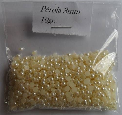 Chaton 3mm- Pct 10g- Cor: Pérola