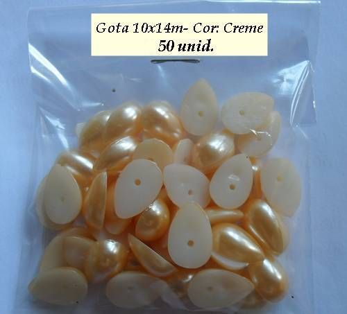 Gota 10x14m - Pct 50 unid. Cor: Creme