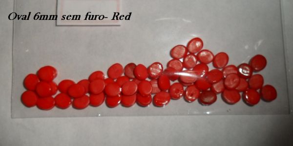 6mm- Ossinho sem furo- Red