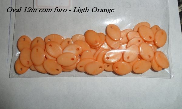 12m- Ossinho com furo - Ligth Orange