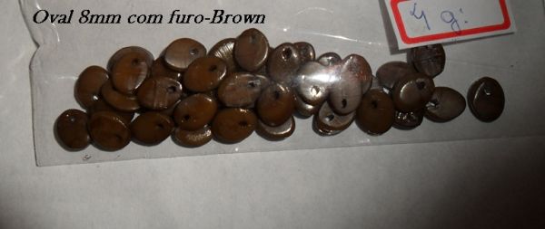 8mm- Ossinho com furo-Brown